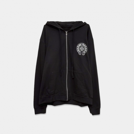 Худи Chrome Hearts Miami Zip Hoodie Black