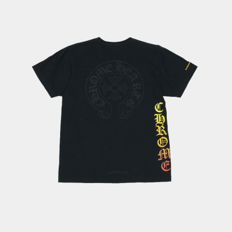 Футболка Chrome Hearts Orange Gradient T-Shirt Black