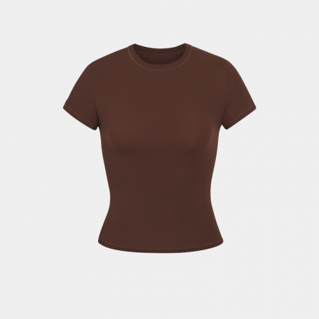 Футболка SKIMS Fits Everybody T-Shirt Cocoa
