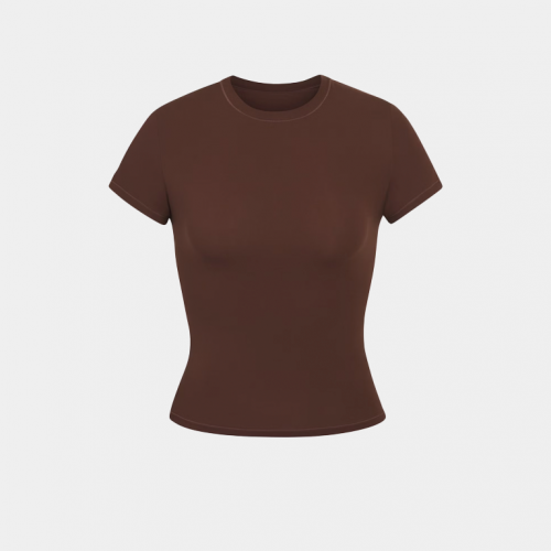 Футболка SKIMS Fits Everybody T-Shirt Cocoa