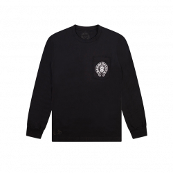 Chrome Hearts Dagger American Flag Black Long Sleeve Shirt