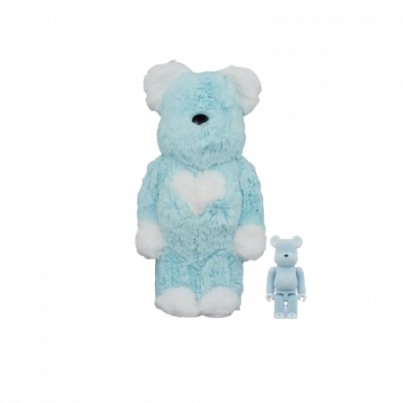 Bearbrick x Valmuer 100% & 400% Set Blue