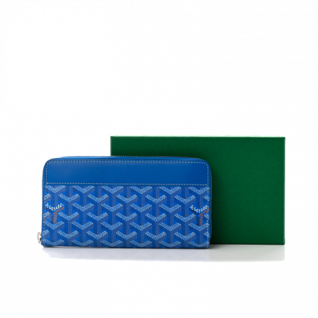 Goyard Matignon Wallet GM Sky Blue