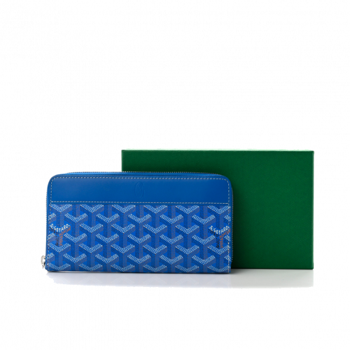 Goyard Matignon Wallet GM Sky Blue