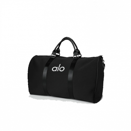 Alo Yoga Large Traverse Duffle Black Silver