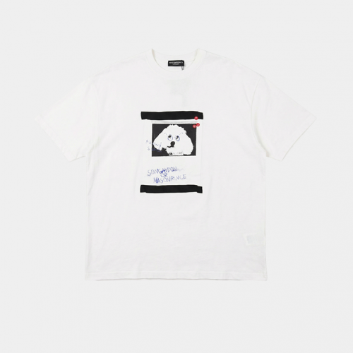 Футболка MasonPrince Puppy Logo Loose T-Shirt White