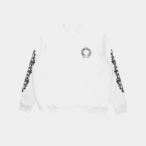Свитшот Chrome Hearts Classic Logo Crewneck White