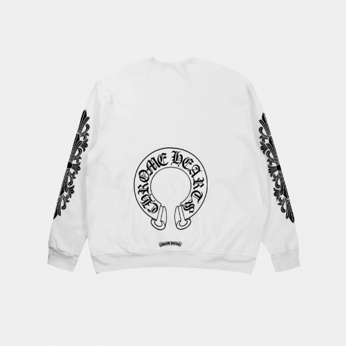 Свитшот Chrome Hearts Classic Logo Crewneck White