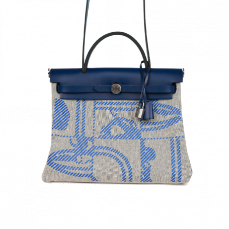 Hermès Herbag Zip PM 31 Brides de Gala Palladium Hardware