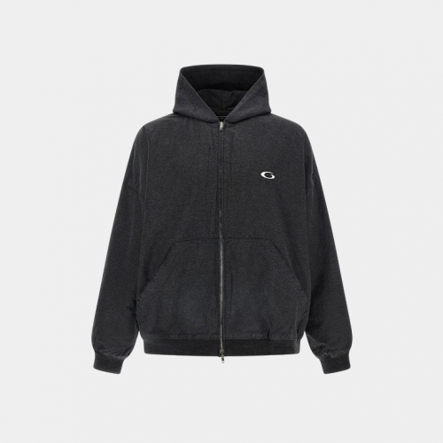 Зип-худи Balenciaga Trompe L'Oeil Hoodie Dark Gray