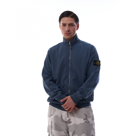 Stone Island Felpa Zip Sweatshirt Blue