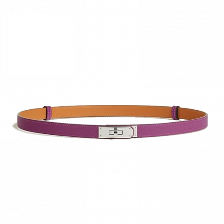 Hermès Kelly 18 Belt Epsom PHW Purple