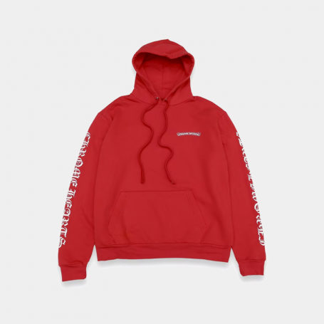 Худи Chrome Hearts Classic Logo Hoodie Red