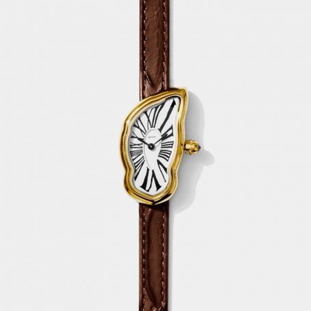 Часы Laphont Melting Watch Small Gold Brown
