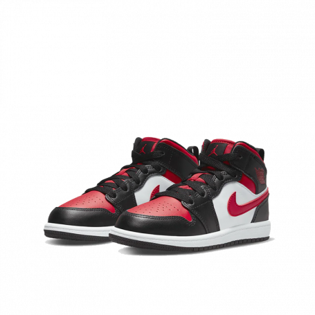 Air Jordan 1 Mid Fire Red (PS) (Kids)