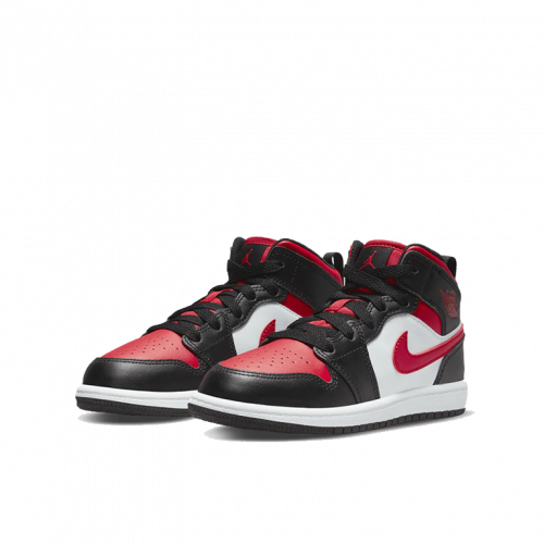 Air Jordan 1 Mid Fire Red (PS) (Kids)