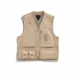 Travis Scott Cactus Jack x Jordan Utility Vest (Asia Sizing) Desert/Khaki/University Red