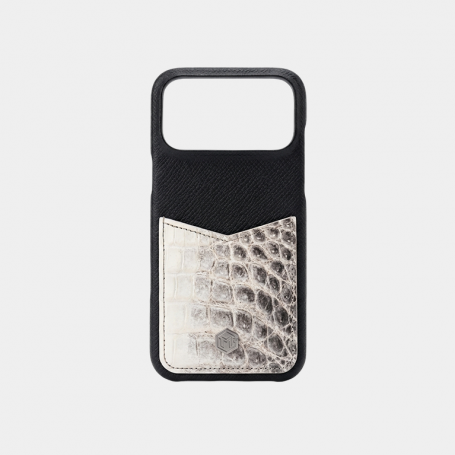 Чехол Marina De Golle Mixed Leather Case Black White