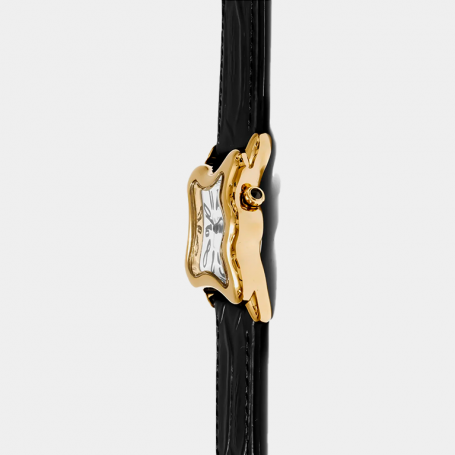 Часы Laphont Black Ooblong Gold Dial White