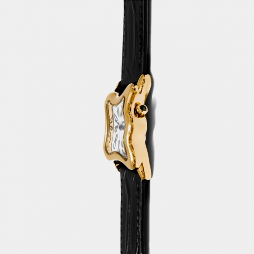 Часы Laphont Black Ooblong Gold Dial White