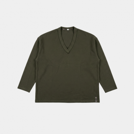 Лонгслив Algebraic Average Hunter V-Neck Long Sleeve Khaki