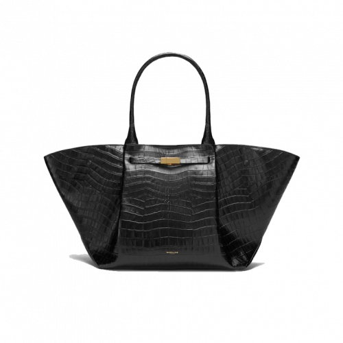 DeMellier The New York Croc-Effect Black