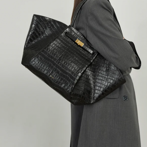 DeMellier The New York Croc-Effect Black