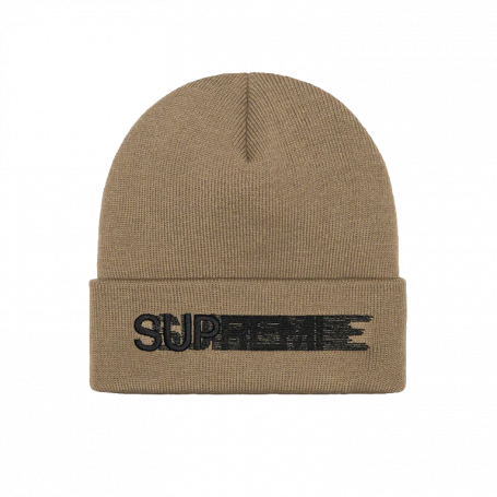 Supreme Motion Logo Beanie (SS23) Taupe