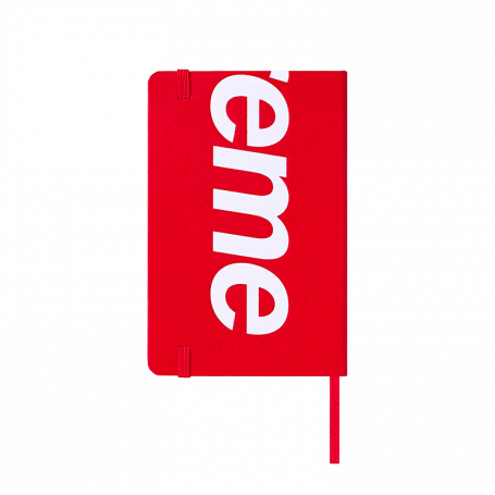 Supreme Moleskin Notebook Small Red