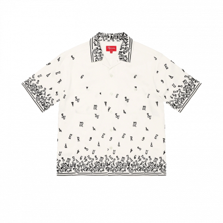 Supreme Nouveau Embroidered S/S Shirt White