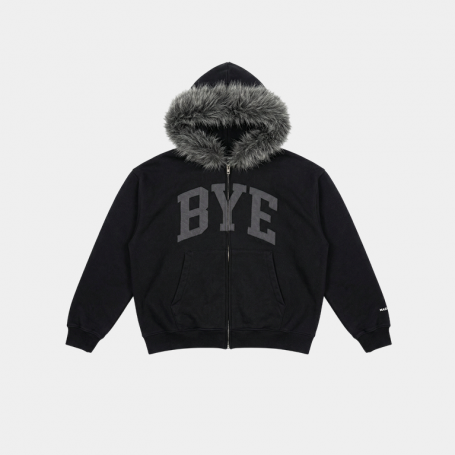 Зип-худи MasonPrince 'BYE' Logo Zip Hoodie Black