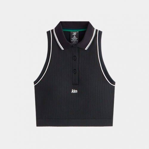 Поло Kith Women for Wilson Classic Cropped Polo Black