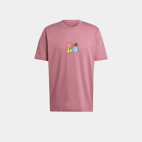 Футболка Adidas Positivity Shapes Graphic Tee Pink