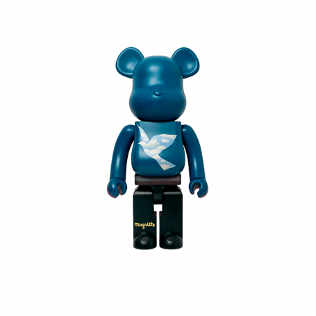 Bearbrick René Magritte (L'oiseau de ciel 1965/La belle societe 1965) 1000%