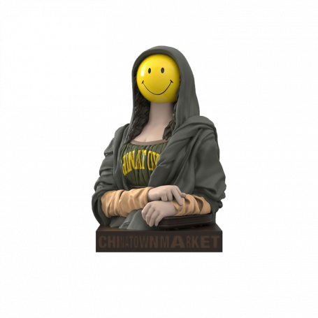 Market x Mighty Jaxx Smiley Mona Lisa Figure Yellow