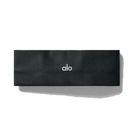Повязка Alo Yoga Airlift Headband Charcoal Green