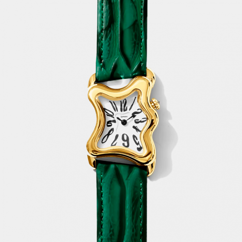 Часы Laphont Green Ooblong Gold Dial White