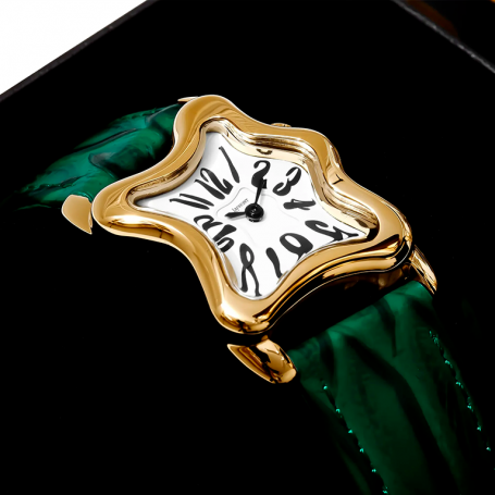 Часы Laphont Green Ooblong Gold Dial White