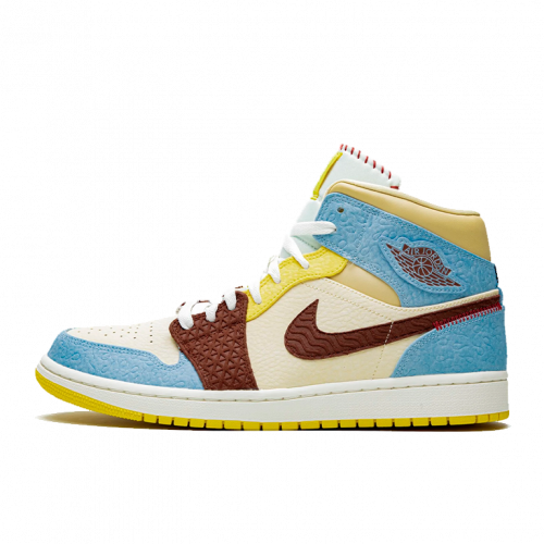 Air Jordan 1 Mid SE Fearless Maison Chateau Rouge