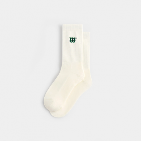Носки Kith for Wilson Logo Crew Socks White