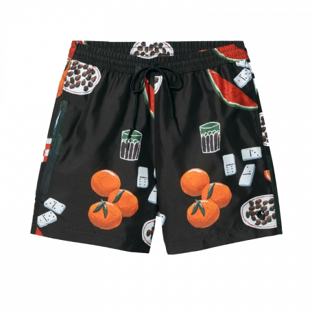 Шорты Carhartt WIP Slater Swim Trunks Isis Maria Dinner Print Black