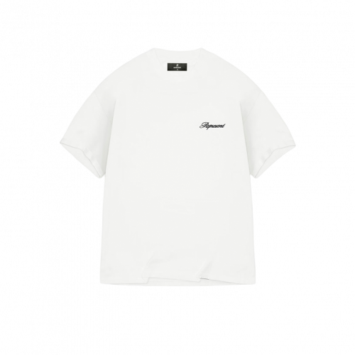 Футболка Represent Script Logo T-Shirt Flat White