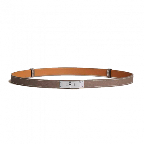 Hermès Kelly 18 Belt Epsom PHW Etoupe