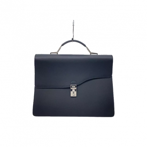 Dior Business Bag Briefcase Leather Black