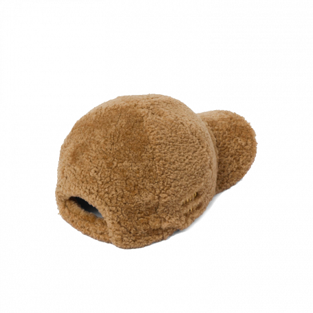 MIU MIU Shearling Baseball Cap Brown