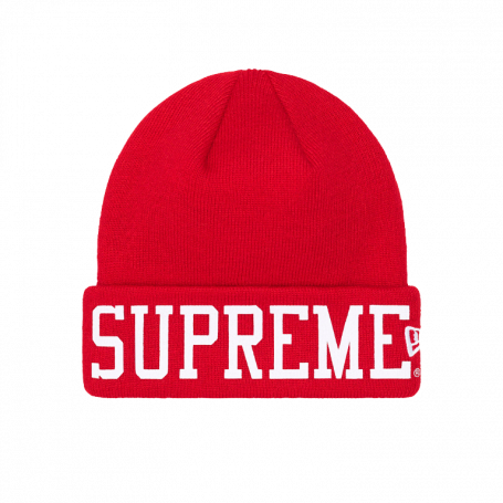 Supreme New Era Varsity Beanie Red
