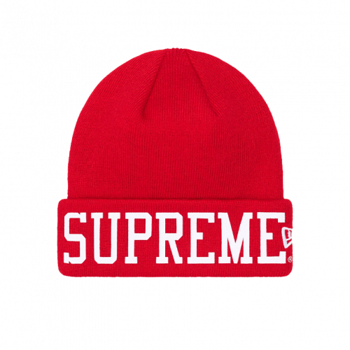Supreme New Era Varsity Beanie Red