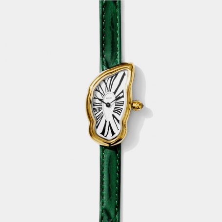 Часы Laphont Melting Watch Small Gold Green