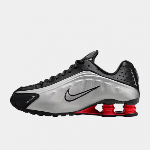 Кроссовки Nike Shox R4 Black Metallic Silver (2025) (W)