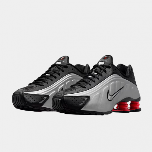 Кроссовки Nike Shox R4 Black Metallic Silver (2025) (W)
